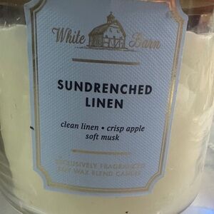 White Barn SUNDRENCHED LINEN Candle - Cream